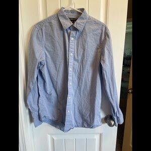 Michael Kors Blue Casual Button Down Shirt